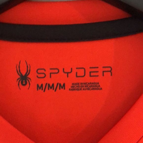 Boys Spyder short sleeve T (orange/black) - Picture 3 of 5